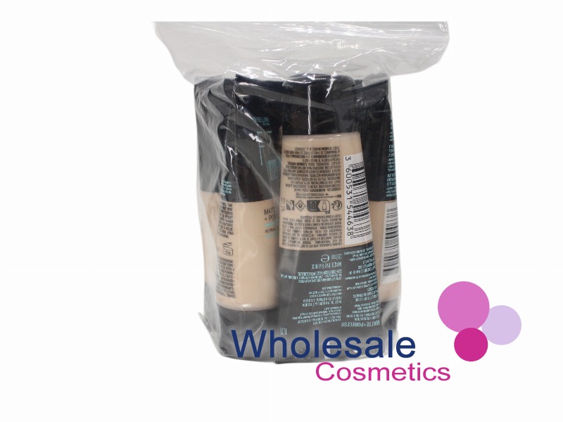 6 x Maybelline Fit Me Matte & Poreless Liquid Foundation - 101 TRUE IVORY